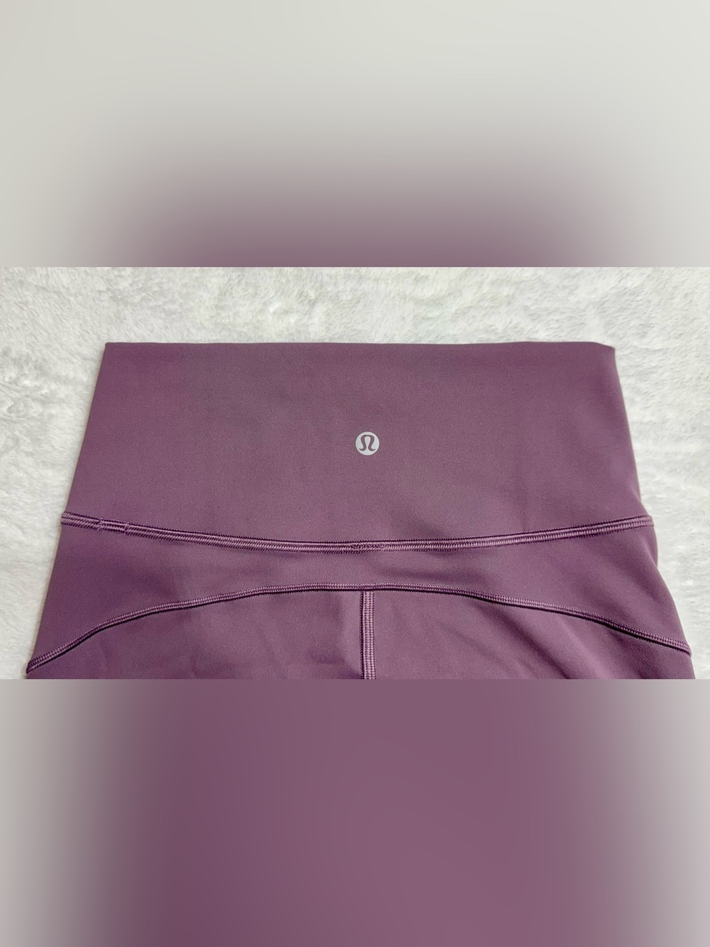 lululemon athletica Women's Purple Cropped Leggings Stretch Solid Logo